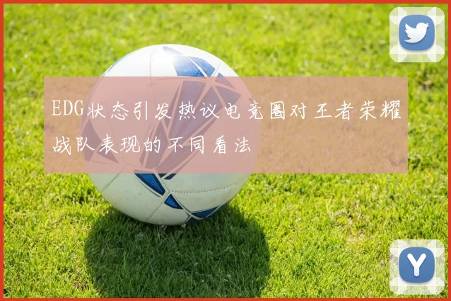EDG状态引发热议电竞圈对王者荣耀战队表现的不同看法